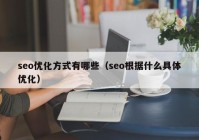 seo优化方式有哪些（seo根据什么具体优化）