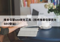 搜索引擎seo优化工具（技术搜索引擎优化SEO整站）