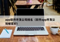 app软件开发公司排名（软件app开发公司哪家好）