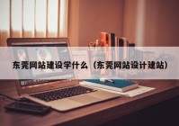 东莞网站建设学什么（东莞网站设计建站）