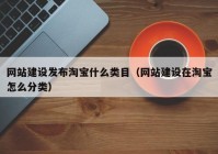 网站建设发布淘宝什么类目（网站建设在淘宝怎么分类）