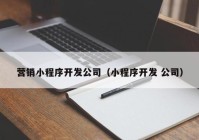 营销小程序开发公司（小程序开发 公司）