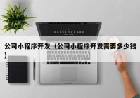 公司小程序开发（公司小程序开发需要多少钱）