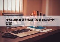 搜索seo优化外包公司（专业的seo外包公司）